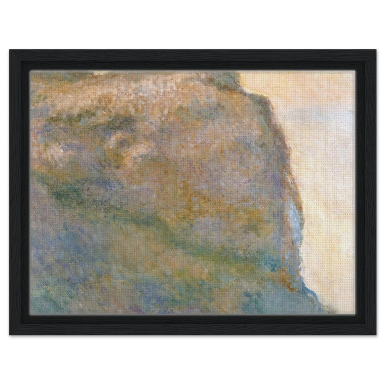 claude monet  Cliff at Petit Ailly Framed Canvas
