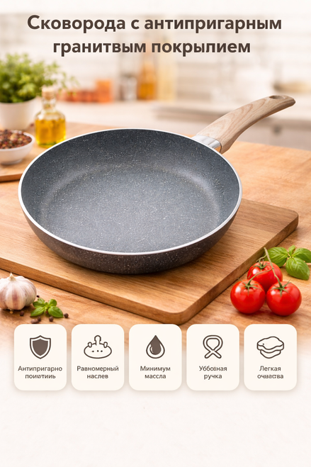 Сковорода индукционная   26 см CLASSICA