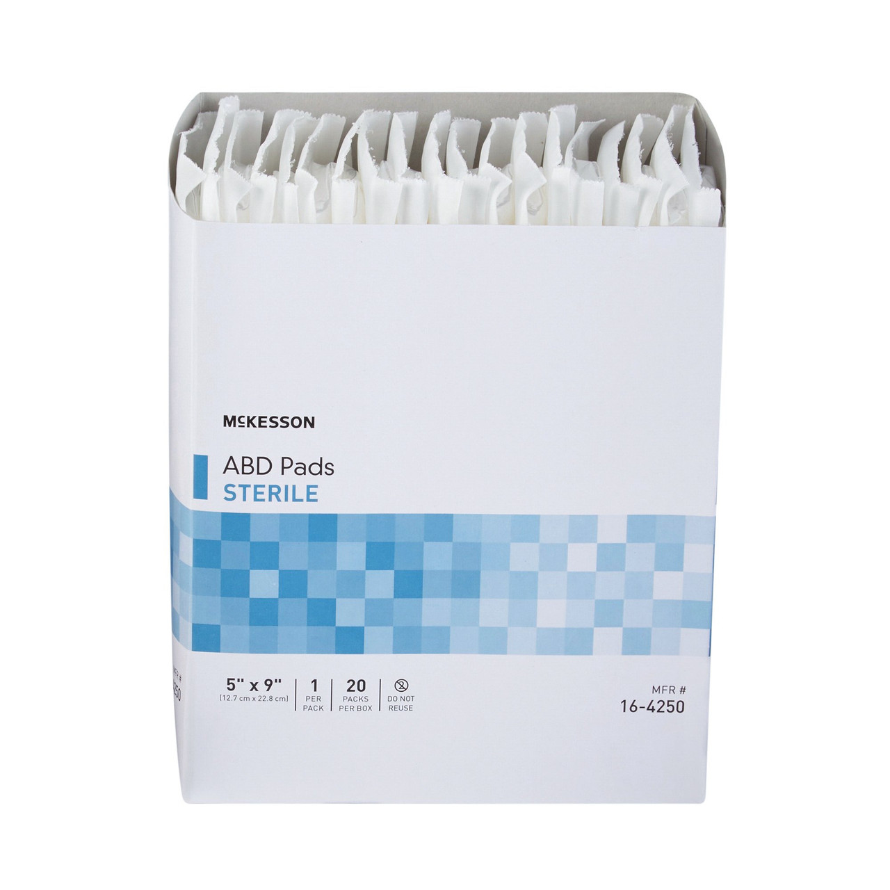 Abdominal Pad McKesson Nonwoven Cellulose 8 X 10 Inch Rectangle