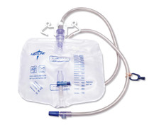 Medline Drainage Bag, 2, 000 mL, Anti-Reflux Device with Slide-Tap - DYND15207 Medline Drainage Bag, 2, 000 mL, Anti-Reflux Device with Slide-Tap - DYND15207