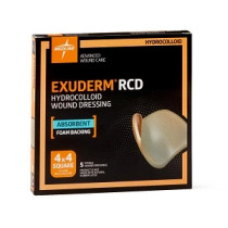Exuderm RCD Hydrocolloid Wound Dressing, 4" x 4" - MSC5200 Exuderm RCD Hydrocolloid Wound Dressing, 4" x 4" - MSC5200