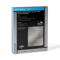 Opticell Ag+ Silver Antibacterial Gelling Fiber Wound Dressing, 4" x 5" - MSC9845EP Opticell Ag+ Silver Antibacterial Gelling Fiber Wound Dressing, 4" x 5" - MSC9845EP