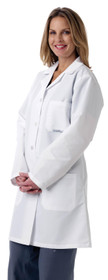 Women's Full-Length Lab Coat, White - MDT13WHT Women's Full-Length Lab Coat, White - MDT13WHT