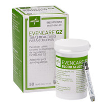 Medline Glucose Test Strips for EvenCare G2 Meter - MPH1550 Medline Glucose Test Strips for EvenCare G2 Meter - MPH1550