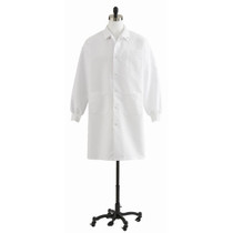 Medline Unisex Knee-Length Lab Coat, White - 87026QHW Medline Unisex Knee-Length Lab Coat, White - 87026QHW
