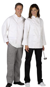 Medline Unisex Long-Sleeved Chef Coat with Plastic Buttons, White - MDT7750210 Medline Unisex Long-Sleeved Chef Coat with Plastic Buttons, White - MDT7750210