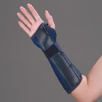 Deroyal  Canvas Wrist Splint with Foam Tricot Lining, Blue, 8" Left, Size L - 1 Each - QTX1090115 Deroyal  Canvas Wrist Splint with Foam Tricot Lining, Blue, 8" Left, Size L - 1 Each - QTX1090115