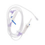 15 Drops / mL IV Administration Set with 3 Needle-Free Ports, 112" Each / 50 - DYNDST1545