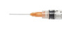 Medline Standard Hypodermic Needle with Regular Bevel, 25G x 1" - SYR100255