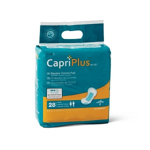 Medline Contour Plus Bladder Control Incontinence Pads, Moderate  Absorbency, 5.5 x 10.5 (Pack of 28) : : Health & Personal Care