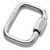 4mm square - Péguet - Maillon Rapide - galvanized