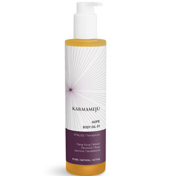 Karameju Hope Body Oil naturlig og vegansk kroppsolje oppløftende blomsterduft aromaterapi