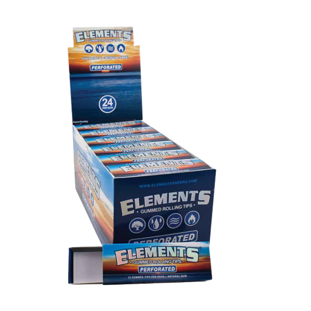 Elements Rooling Tips Elements Gummed Rolling Tips 33pk/pk 24pk/bx