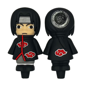 Itachi Uchiha 4.5" Silicone Hand Pipe 3Pc/Pk
