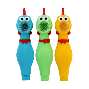 Screaming Chicken Silicone Hand Pipe 3Pk