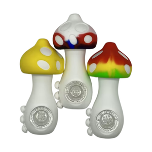 4" Silicone Hand Pipe - Mushroom Design - Yuk11