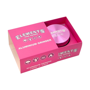 4Pc Elements Pink Aluminum Grinder