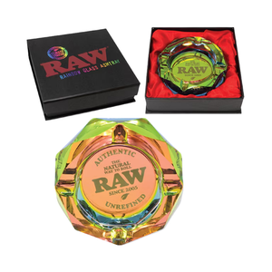 Raw - Darkside/rainbow Glass Ashtray