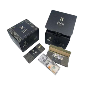 Benji $100 Bill Rolling Paper + Filter Tips 20leaves/pk 24pk/bx
