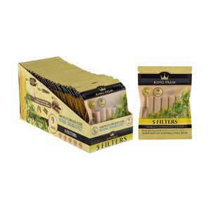 King Palm 9Mm Corn Husk Filter Tips 5Pk