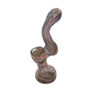 5.75" GOLD FUMED & RASTA ART PIPE