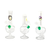 Flower Vase Syled Glass Water Pipe 3Pk