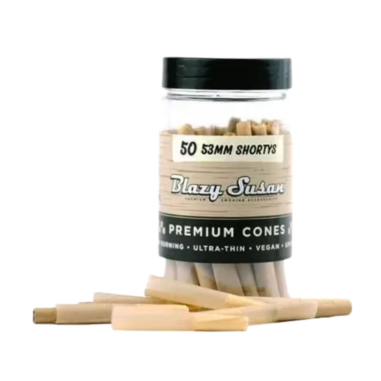 Blazy Susan Unbleached 53mm Shortys 50ct