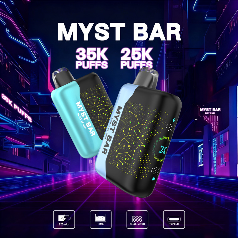 The Myst Bar 35000 Puffs Disposable Vape (Pack of 5)