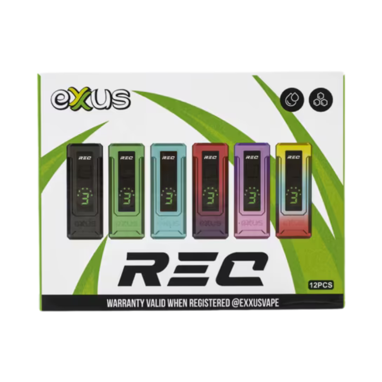 EXXUS TUNL CARTRIDGE VAPORIZER 12PC DISPLAY - ASSORTED