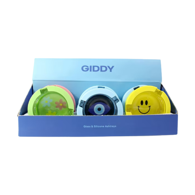 Giddy 3" Silicone Glass Ashtray Millennial