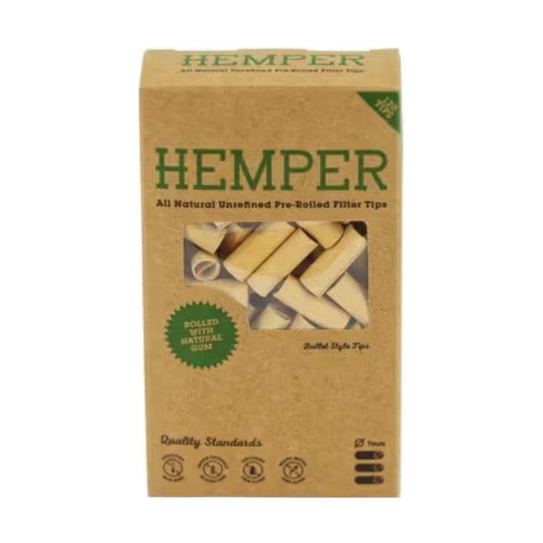 Hemper Pre-rolled Bullet Filter Tips 120Ct