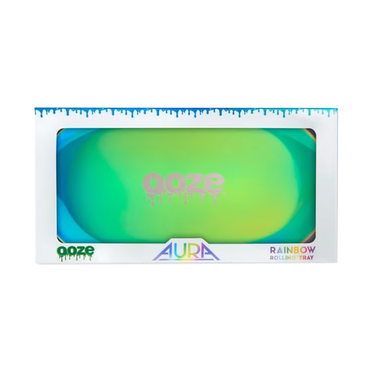 Ooze - Aura Rolling Tray - Rainbow - Lrg