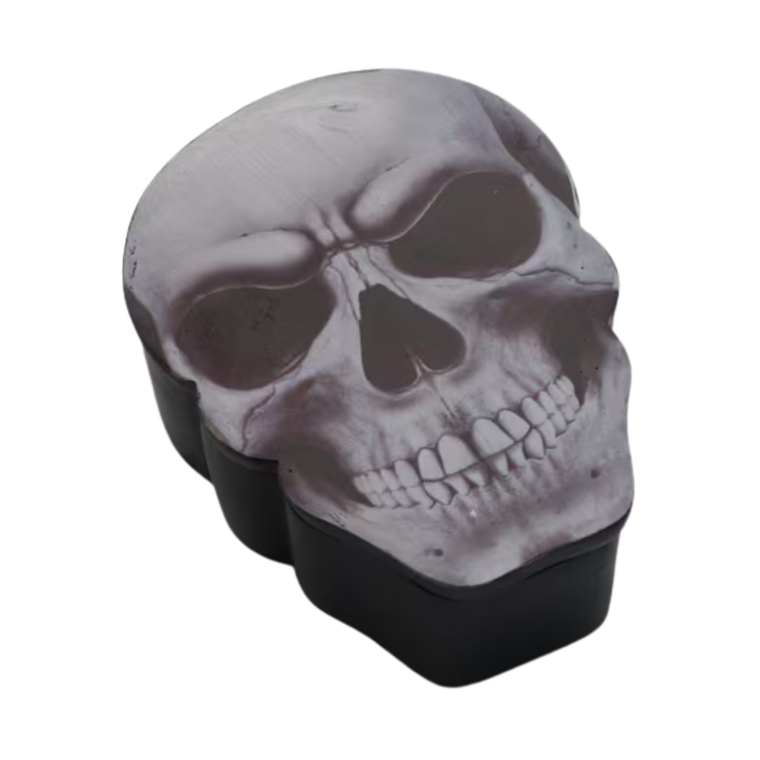 Smoke Zilla - Ashtray With Stash Spot - Black Skull Design