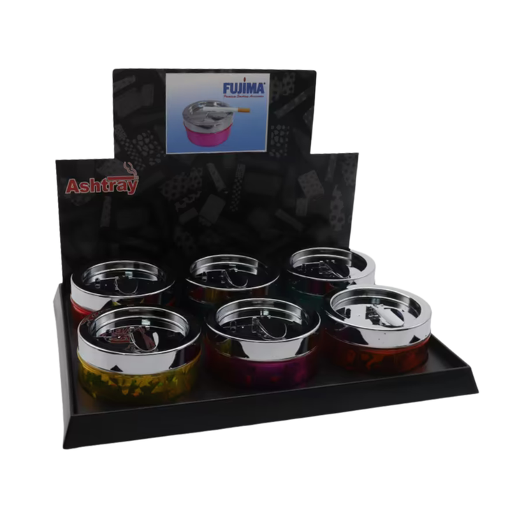 Spinning Ashtray - Multi-colors - 6ct Display