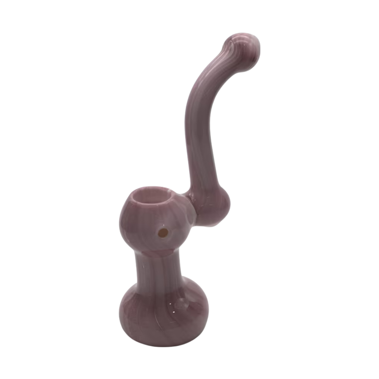 6" Hand Crafted Rose Pink Bubbler