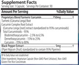 Doctor's Blend Turmeric Curcumin 90 Veggie Capsule, Ingredients