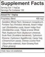 Nature's Sunshine Chinese VS-C 100 Capsules #937 Ingredients