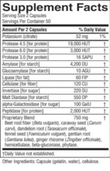 Nature's Sunshine Pro-Pancreas 100 Capsules #1027-9-Ingredients