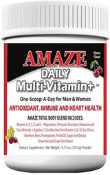 Amaze Morning Daily Powder Drink Vitamins 13.17oz 1373g Cherry Flavor