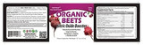 3 in 1 Nitric Oxide Booster Organic Beet Root Powder #02966 Label 