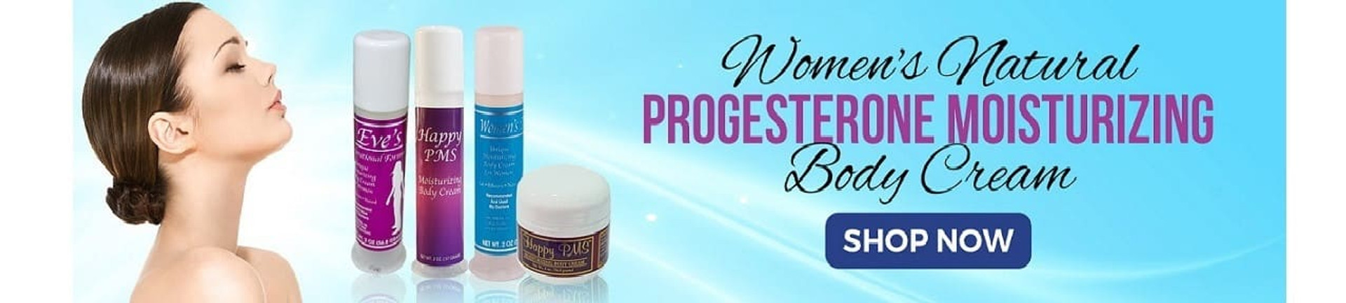 Women Progesterone Body Cream Banner