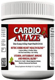 Cardio Amaze Nitric Oxide Heart Health Blend 13.17 Oz 373.5g Cherry Flavor & Mango