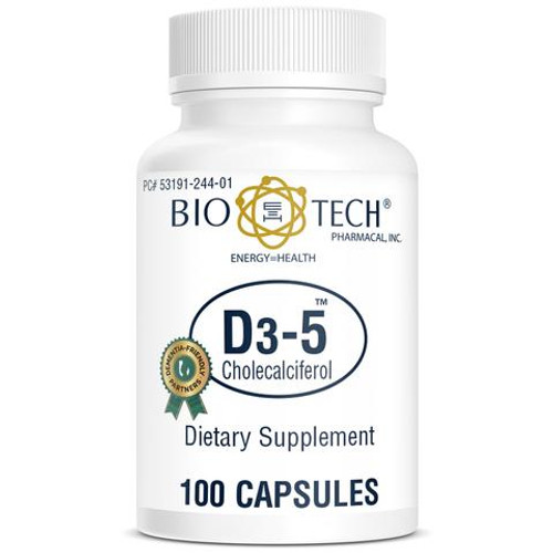 BIO-TECH D3-5 Cholecalciferol 100 Capsules