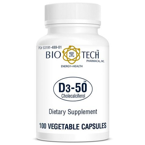 Bio-Tech D3 50,000IU 100 VC, Functions As A Hormone