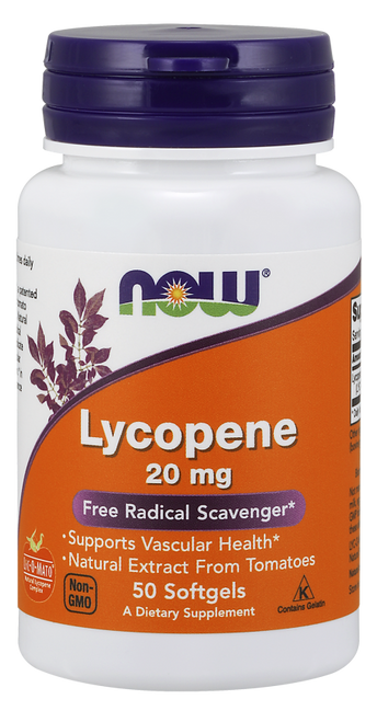 Now Foods Natural Lycopene 20mg 50 Softgels #3062