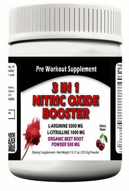 3 In 1 Nitric Oxide Booster Pre Workout 13.17 oz