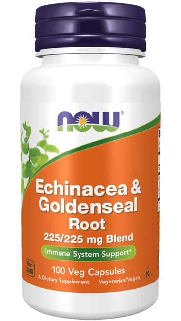 Now Foods Echinacea & Goldenseal Root - 100 Veg Capsules