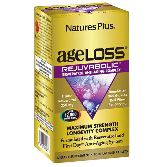 Nature's Plus AgeLoss® REJUVABOLIC Bi-layered 90 Tablets  #8024