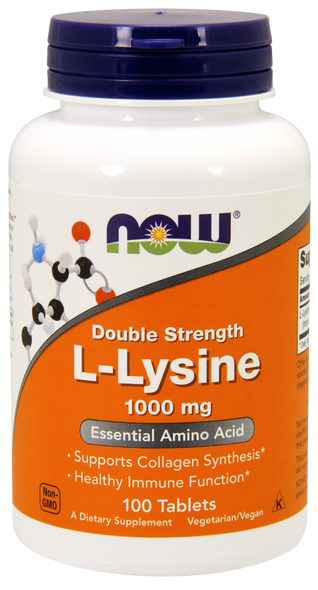 Now Foods L-Lysine 1,000 mg 100 Tablets #0113