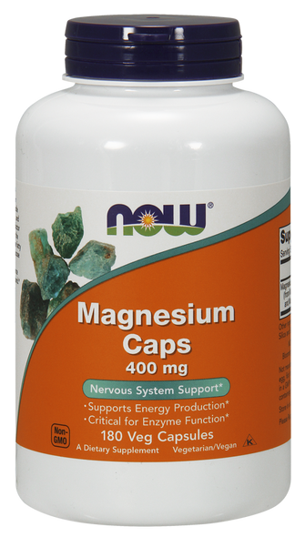 Now Foods Magnesium 400 mg 180 Capsules #1283